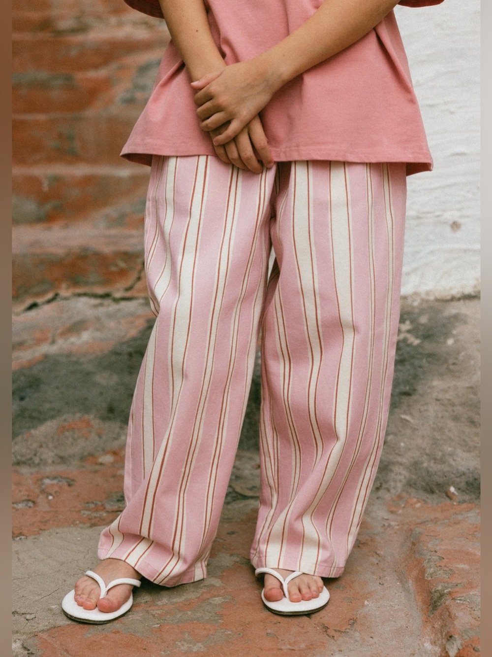 Fostered Collection - Retro Twill Pants - Strawberry Jam